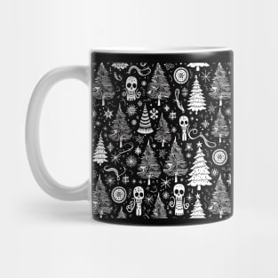 Black Christmas pattern Mug